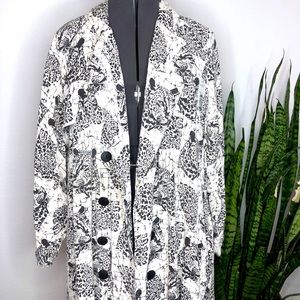 Vintage Sybil duster coat with cheetahs